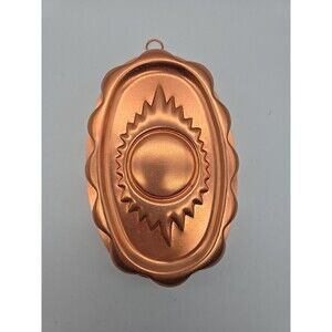 Vintage Southwestern Sun Copper-tone Aluminum Jello Gelatin Cake Mold Wall Decor